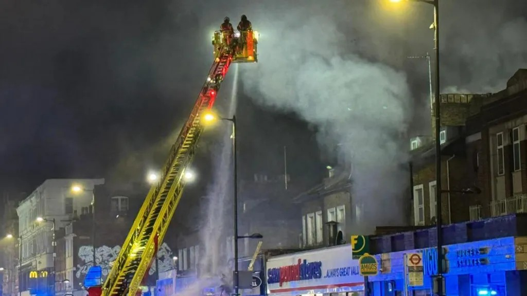 Two Arrested After Fire at Takeaway in Holloway