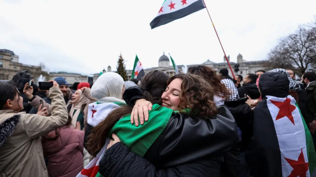 Syrian Refugees Celebrate Assad Regime’s Collapse in London